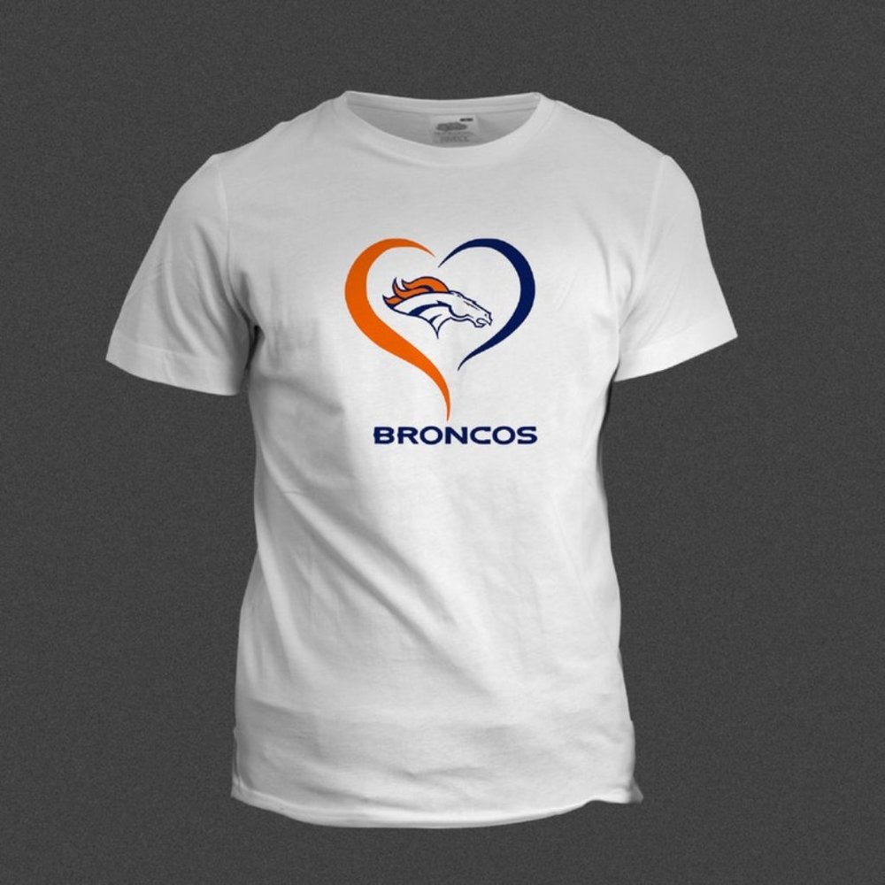 NFL Heart Favorite NFL Foot Ball Team Sport T-Shirt Your Favorite Team
